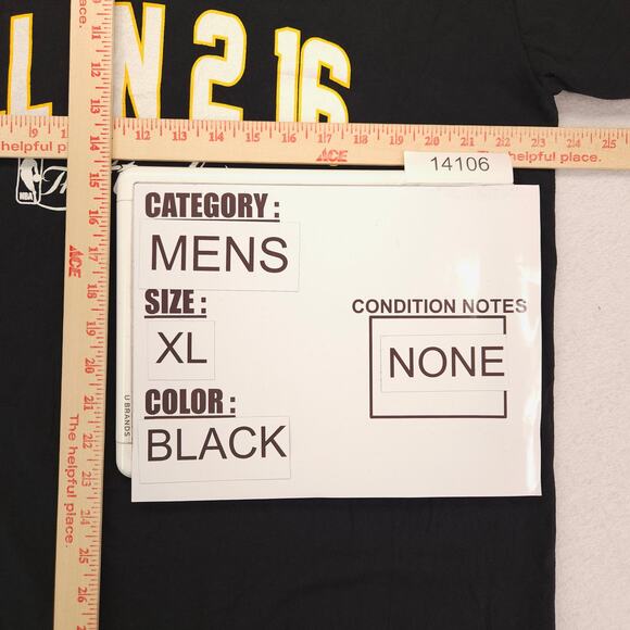 Majestic Cleveland Cavaliers Graphic Basketball Shirt Mens Size XL Black - Picture 7 of 8